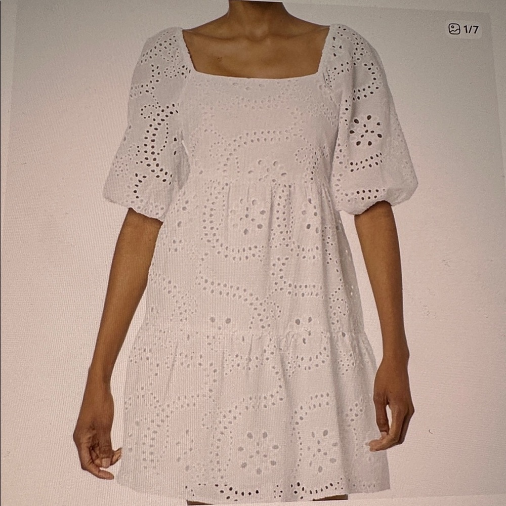 NWT Sanctuary White Eyelet Babydoll Dress